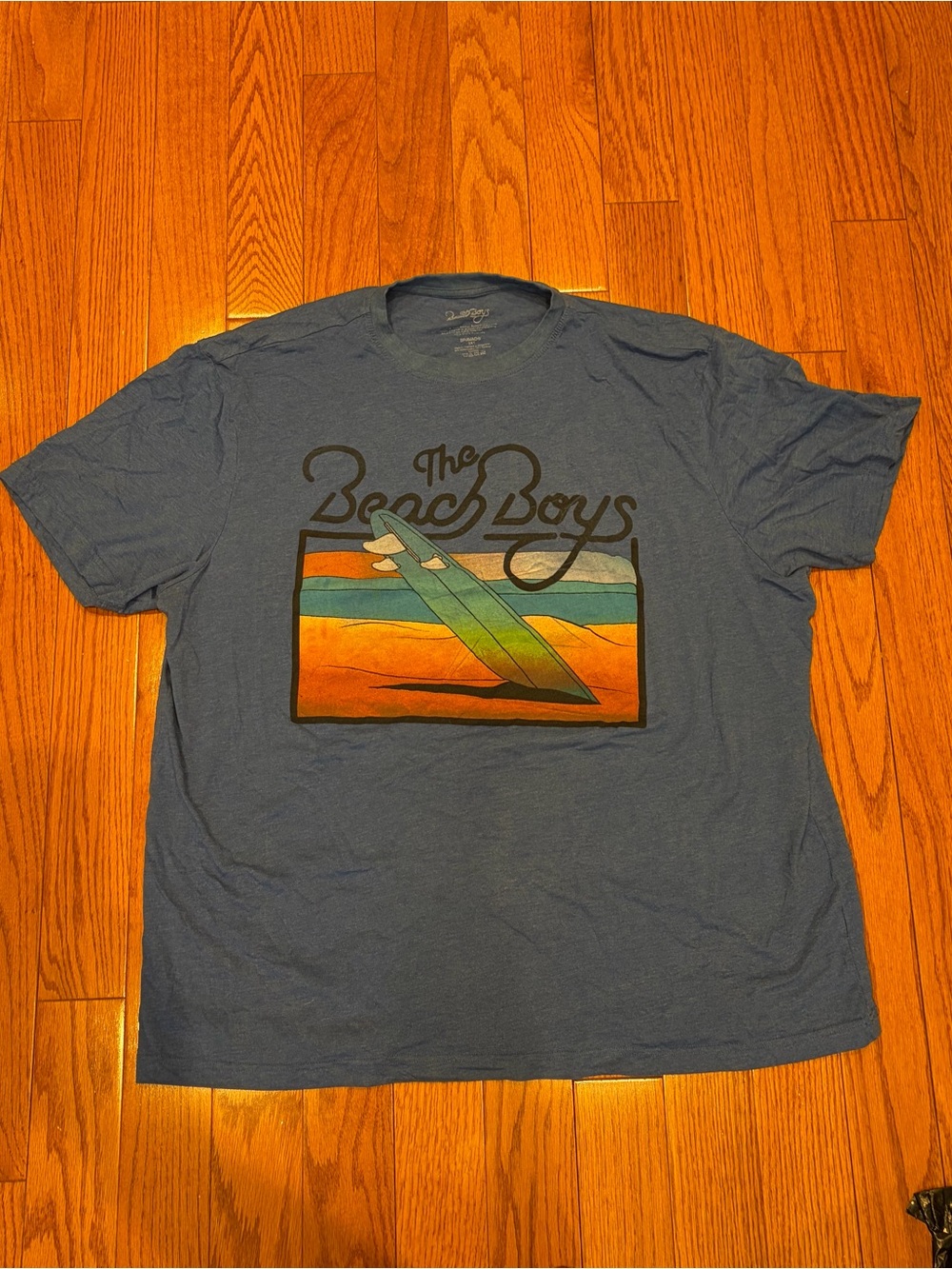 Big and Tall Bravado Blue The Beach Boys Graphic Tee Men 2XT
